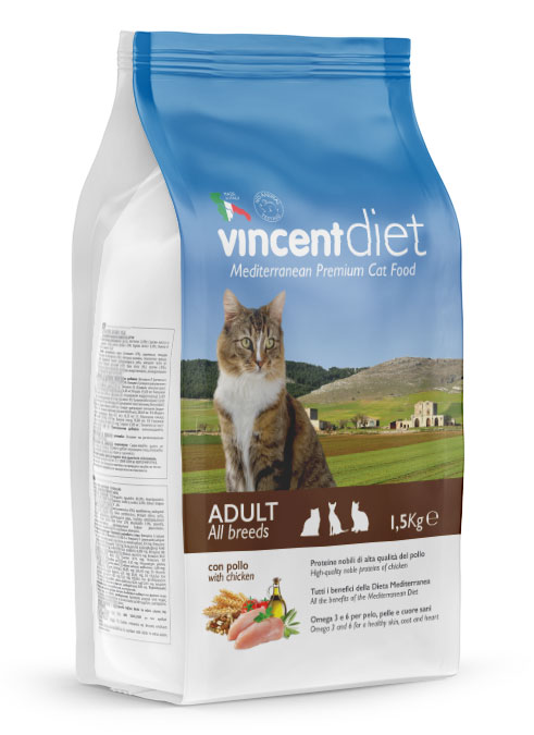 Vincent Diet Cat Chicken kaķu barība