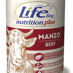 LIFE DOG Nutrition Plus BEEF Chunks – konservi suņiem 400g